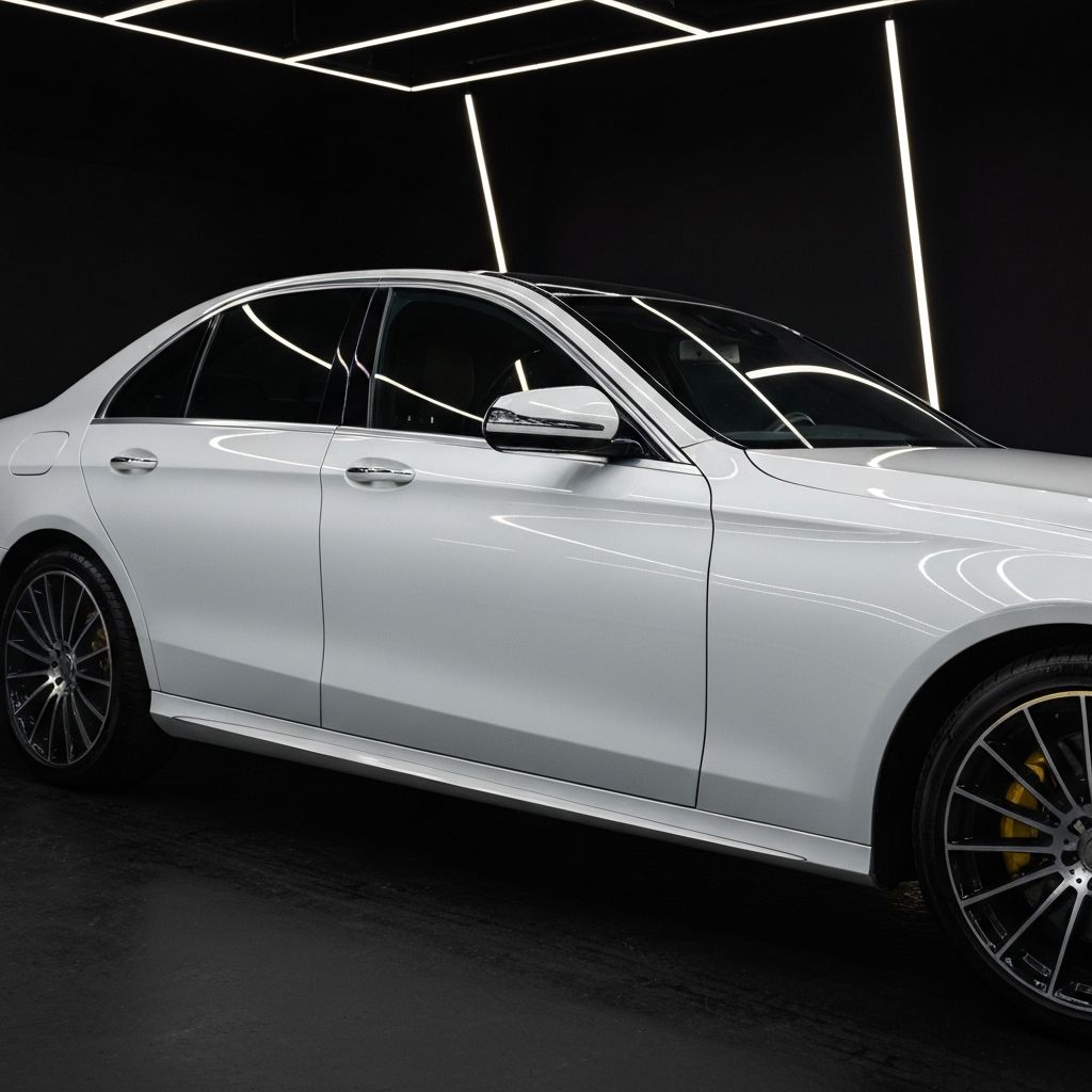 احیای رنگ مرسدس بنز E-Class